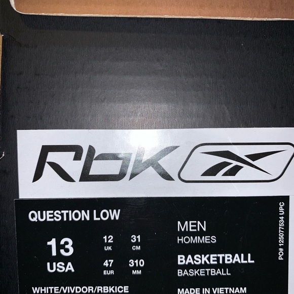 BRAND NEW Reebok Questions - Picture 5 of 5